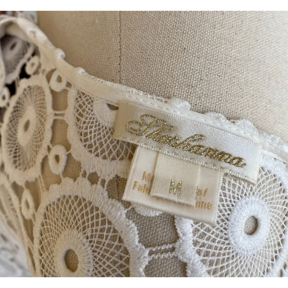 Shoshanna Lace Caftan Dress Swim Cover-Up Size Medium M - Picture 12 of 13